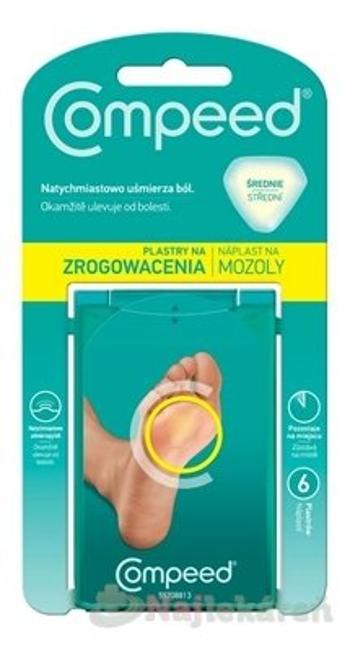 Compeed NÁPLASŤ na mozole stredná, gélova, 6ks