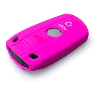 Ochranné silikónové puzdro na kľúč pre BMW, farba ružová (SZBE-068P)