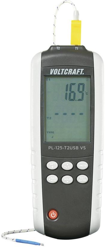 VOLTCRAFT PL-125-T2 teplomer  -200 - +1372 °C Typ senzora K, J