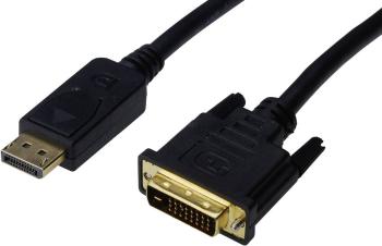 Digitus DisplayPort / DVI káblový adaptér #####DisplayPort Stecker, #####DVI-D 24+1pol. Stecker 3.00 m čierna AK-340306-