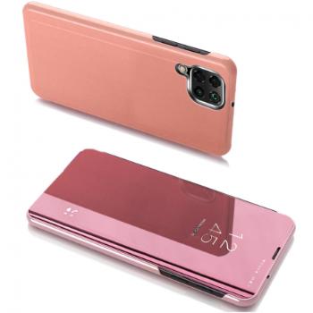 MG Clear View knižkové puzdro na Samsung Galaxy A22 4G, ružové