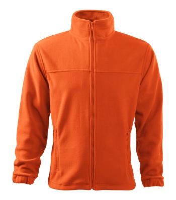 MALFINI Pánska fleecová mikina Jacket - Oranžová | S