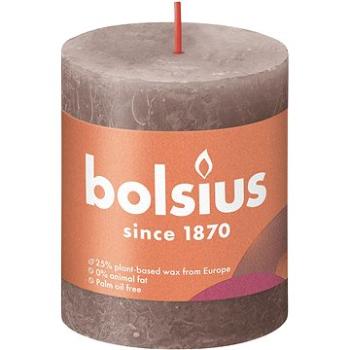 BOLSIUS rustikálna sviečka taupe 80 × 68 mm (8717847148940)