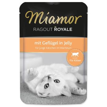 Kapsička MIAMOR Ragout Royale Kitten drůbeží v želé - KARTON (22ks) 100 g