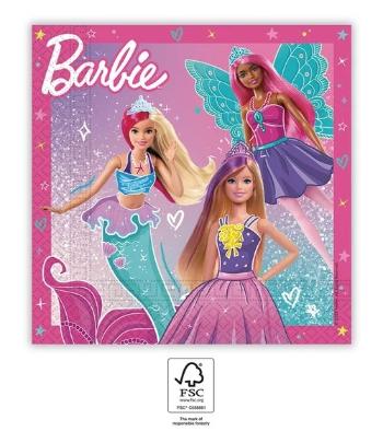 Papierové servítky - Barbie fantasy 33 x 33 cm