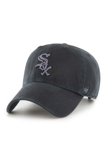 Bavlnená šiltovka 47 brand MLB Chicago White Sox čierna farba, s nášivkou, B-RGW06GWS-BKG