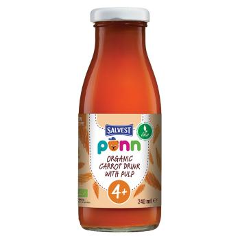 SALVEST Põnn Mrkvová šťava s dužinou od 4.mesiaca BIO 240 ml