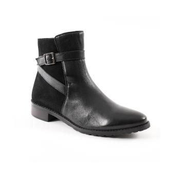 Blancheporte Kožené vysoké topánky, čierne čierna 38