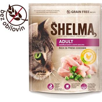 Shelma Adult bezobilné granule s čerstvým kuracím pre dospelé mačky 750 g (8595606405271)