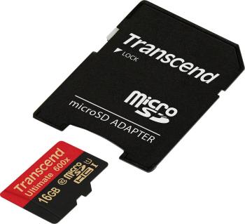 Transcend Ultimate (600x) pamäťová karta micro SDHC 16 GB Class 10, UHS-I vr. SD adaptéru