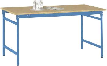 Manuflex BB3035.5012 Odkladací stolík BASIS stacionárny s doskou stola multiplex v svetlo modrej farbe RAL 5012, š xhxv: