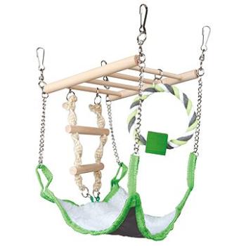 Trixie Závesný rebrík s peleštekom a bavlneným kruhom (4011905062983)