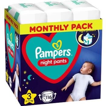 PAMPERS Night Pants veľ. 3 (4× 29 ks) (BABY169285s)