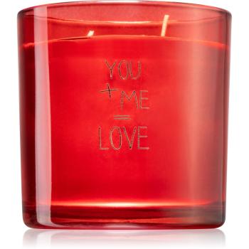 My Flame Unconditional You + Me = Love vonná sviečka 10x10 cm