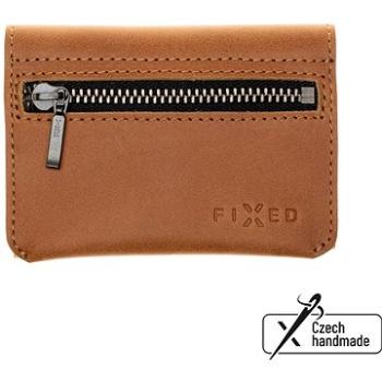FIXED Tripple Wallet z pravej hovädzej kože hnedá (FIXW-TR2-BRW)