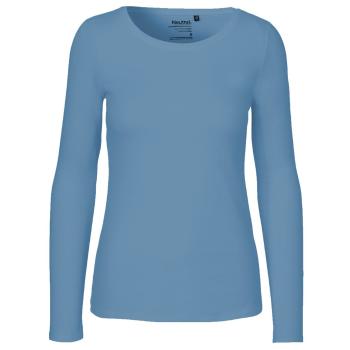Neutral Dámske tričko s dlhým rukávom z organickej Fairtrade bavlny - Dusty indigo | L