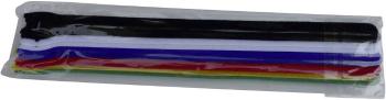 TRU COMPONENTS 804-06-Bag káblový manažér na suchý zips na spojovanie háčiková a flaušová časť (d x š) 250 mm x 13 mm fa