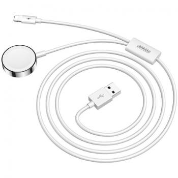 Joyroom Ben Series bezdrôtová nabíjačka na Apple Watch + kábel USB / Lightning 1.5m, biela (S-IW002S)