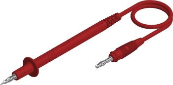 SKS Hirschmann PL 3 rot / red merací kábel [4 mm zástrčka - lamelový zástrčka 4 mm] 1.00 m červená 1 ks
