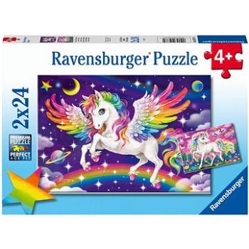 Ravensburger Puzzle 056774 Jednorožec a Pegas 2X24 Dielikov (4005556056774)