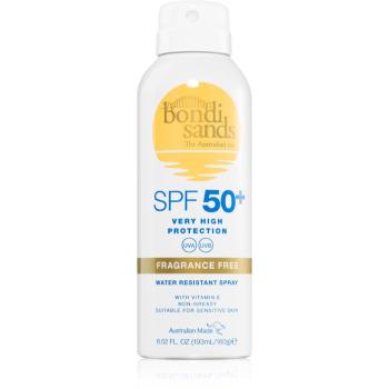 Bondi Sands SPF 50+ Fragrance Free ochranný sprej na opaľovanie SPF 50+ 160 g