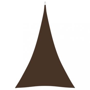Tieniaca plachta trojuholníková 4 x 5 x 5 m oxfordská látka Dekorhome Hnedá