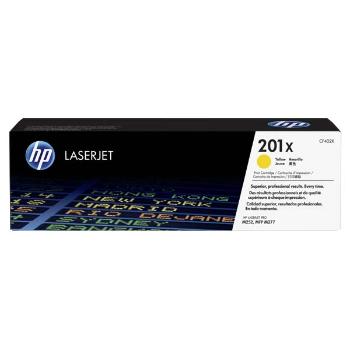 HP originál toner CF402X, yellow, 2300str., HP 201X, HP Color LaserJet MFP 277, Pro M252, 770g, O