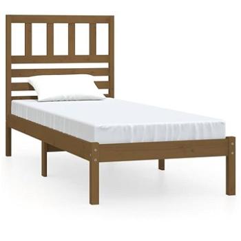 Rám postele medovo hnedý masívna borovica 75 × 190cm Small Single, 3100986