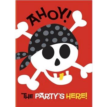 Pozvánky pirát - pirate fun - 8 ks (11179405046)
