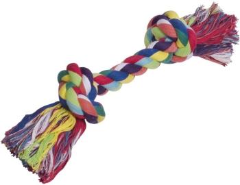 Nobby Lanová hračka pre psov na hryzenie a naťahovanie Lano farebné 270g s 2 uzlami