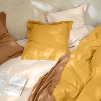 Blancheporte Jednofarebná posteľná súprava zn. Colombine z bavlny kari obliečka na vank. 63x63cm+lem