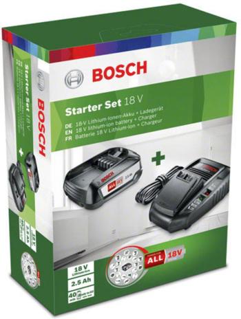 Bosch Home and Garden Battery Set Starter Set 18 V 1600A00K1P akumulátor do náradia a nabíjačka  18 V 2.5 Ah Li-Ion akum