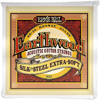 Ernie Ball Earthwood Silk & Steel Extra Soft 80/20 Bronze Acoustic Guitar Strings