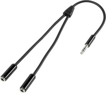 SpeaKa Professional SP-7870032 jack audio prepojovací kábel [1x jack zástrčka 3,5 mm - 2x jack zásuvka 3,5 mm] 20.00 cm