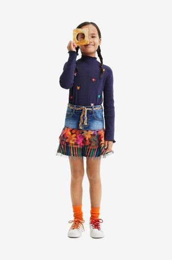 Dievčenská sukňa Desigual mini, áčkový strih