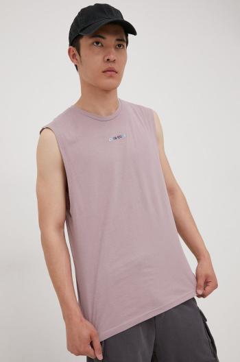Bavlnené tričko Jack & Jones fialová farba,