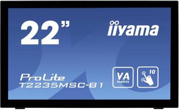 Iiyama T2235MSC-B1 dotykový monitor En.trieda 2021: F (A - G)  54.6 cm (21.5 palca) 1920 x 1080 Pixel 16:9 6 ms USB, VGA