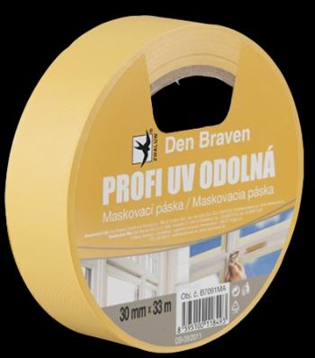 DEN BRAVEN - Profi UV odolná maskovacia páska žltá 50 mm x 33 m