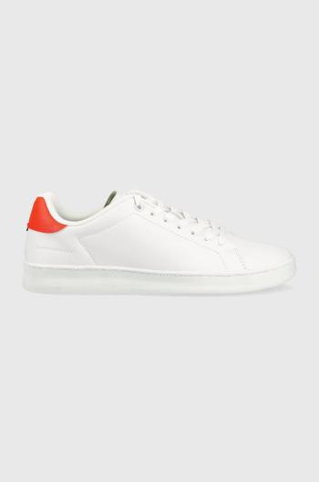 Kožené tenisky Tommy Hilfiger COURT SNEAKER LEATHER CUP biela farba