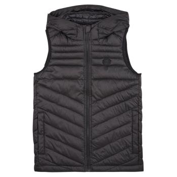 Jack & Jones  JJEHERO BODYWARMER HOOD NOOS JNR  Bundy Čierna