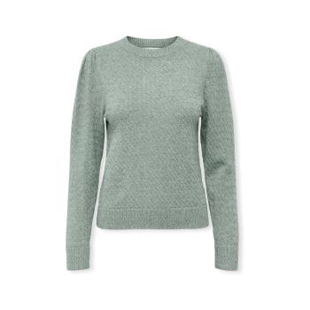 Only  Katia Life Knit L/S - Aqua Gray  Svetre Zelená