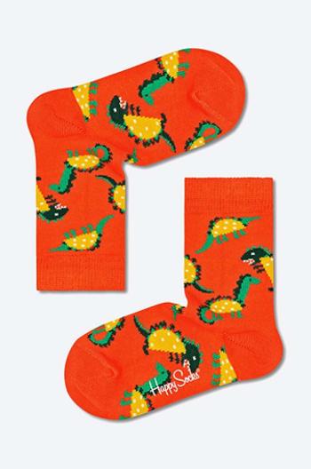 Detské ponožky Happy Socks Tacosaurus oranžová farba, KTAS01-2900