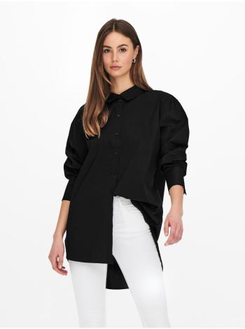Čierna dlhá košeľa Jacqueline de Yong Mio