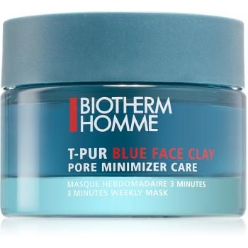 Biotherm Homme T - Pur Blue Face Clay čistiaca maska pre hydratáciu pleti a minimalizáciu pórov 50 ml