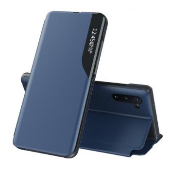 MG Eco Leather View knižkové puzdro na Samsung Galaxy Note 20, modré