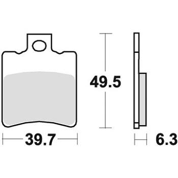 Braking brzdové doštičky (semi-metalická zmes SM1) (2 ks) M501 – 140 (M501-140)