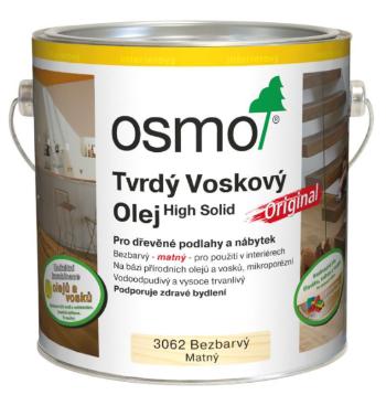 OSMO TVRDÝ VOSKOVÝ OLEJ ORIGINÁL - Olej na podlahy 3032 - bezfarebný pololesklý 0,125 L