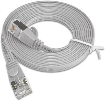 Slim Wirewin PKW-STP-SLIM-KAT6 1.0 RJ45 sieťové káble, prepojovacie káble CAT 6 U/FTP 1.00 m sivá plochý 1 ks