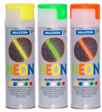 Maston neónový značkovací sprej - Neon Markingspray červený 500 ml