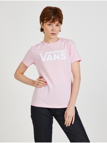 Ružové dámske tričko s potlačou VANS